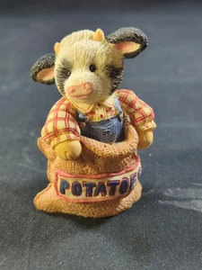 Mary's Moo Moos 125628 1994 Mooove Out Of My Way Boy Cow Enesco saco de patatas - Imagen 1 de 5