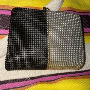 Whiting & Davis Designer Wallet Mesh Snap Kislock Closure NWOT - Picture 1 of 9
