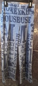 Disney H&M-Girl's blue mickey mouse stretch jean legging size 10 - Picture 1 of 6