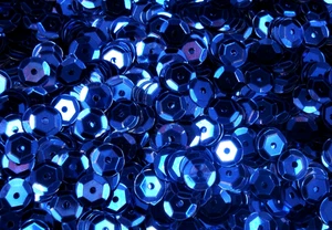 Sequins Metallic 6mm Blue 125g DIY Crafts Sewing Dressmaking Embellishments - Picture 1 of 1