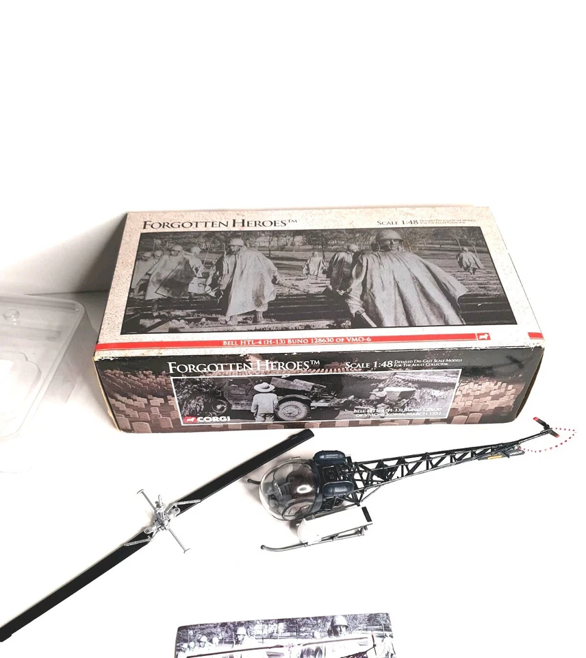 Вертолет Corgi Forgotten Heroes Bell HTL-4 (H-13) Buno 128630 VMO-6 US51906 - Изображение 1 из 4