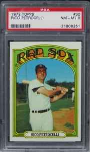 1972 Topps Rico Petrocelli #30 PSA 8 NM-MT - Picture 1 of 2