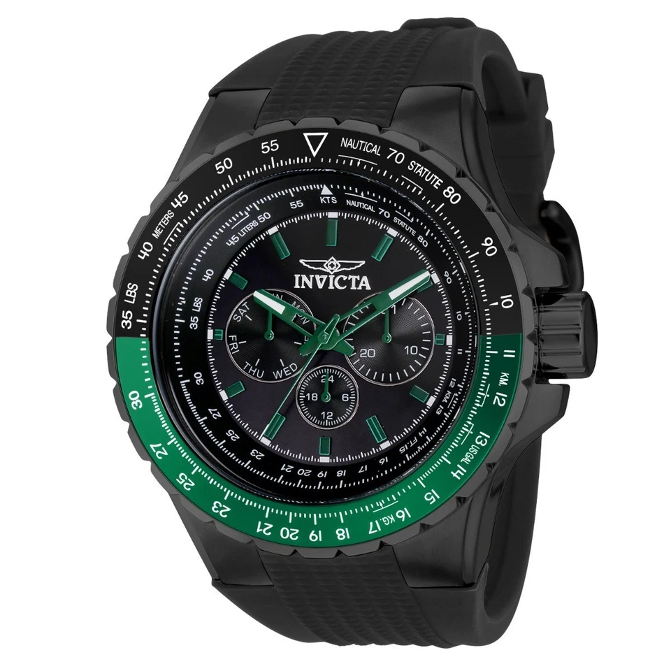 Reloj para hombre Invicta Aviator Skyshock (39308) NUEVO - 50 mm, negro precio de venta sugerido por el fabricante 595,00 USD Foto 1 de 1
