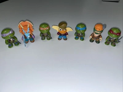 Kidrobot Teenage Mutant Ninja Turtles TMNT Figuras Lote de 7 3” Figuras ¡¡Bonitas!!! Foto 1 de 4