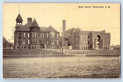 Watertown South Dakota SD Postcard High School Building Exterior 1911 Antique - Image 1 of 2