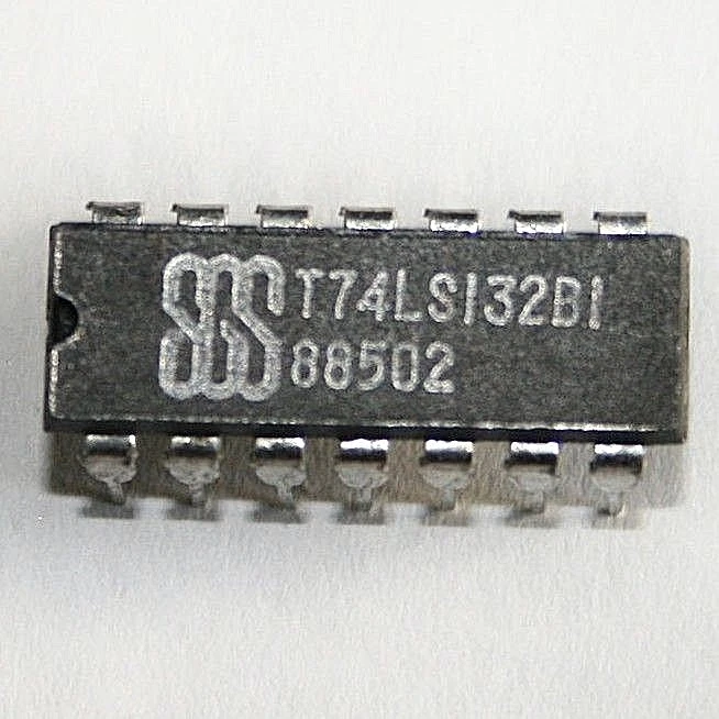 T74LS132B1 IC, Quad 2-input NAND Schmitt trigger, DIP 14, SGS - Bild 1 von 1