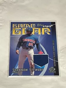 2001 (BLUE JAYS) Topps Stars Game Gear Jerseys #TSRSHS Shannon Stewart - Picture 1 of 1
