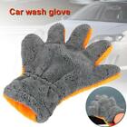 1* Car Wash Gloves Detailing Microfiber Equipment Accessories Orange F3T5