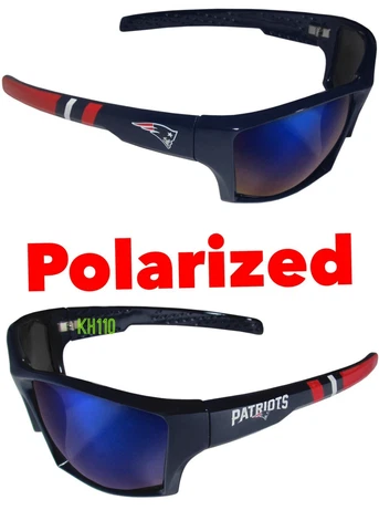 New England Patriots NFL Polarized Wrap Sunglasses 100% UVA / UVB Protraction Cover