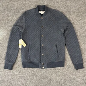 Penguin Blue Quilted Snap Button Jacket Size Medium Blue NWT - Picture 1 of 8