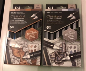 1 x Spectrum Noir - Classique - Greys + 1 x Spectrum Noir - Classique -Dark Skin - Picture 1 of 2