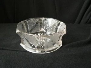 Stippled Bar Bowl with ruby stain non-Flint #15044 by U.S. Glass, Pittsburgh PA. - Picture 1 of 8
