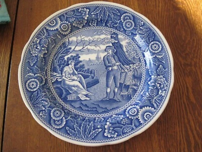 SPODE The Spode Blue Room Collection Woodman 10.5" Dinner Plate New - Image 1 of 4