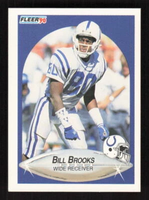 1990 Fleer #229 Bill Brooks Indianapolis Colts - Image 1 of 2