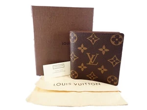 LOUIS VUITTON Wallet Monogram Porte Billets 6 Card Compact M60929 Browns - Picture 1 of 14