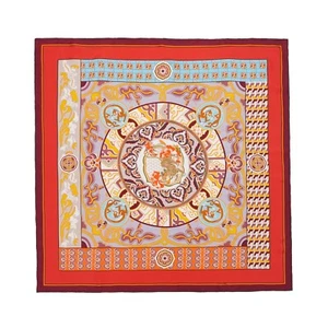100% Mulberry silk scarf - Genesis -35''x35'' 18 Momme, Twill scarf - Picture 1 of 10