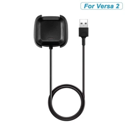 2X Fitbit Versa 2 Cargador Repuesto USB Cable de Carga Base Soporte para Versa 2 Foto 1 de 4