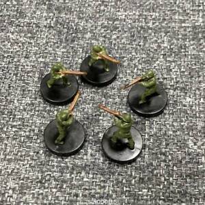 5pcs Axis & Allies Miniatures WWII Soldier Tank Miltary Rifleman figures #3 Toys