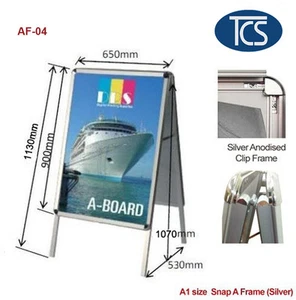 TCS A1 Double Snap A Frame Board Display Sign Poster Stand 32mm FREE SHIPPING - Picture 1 of 6
