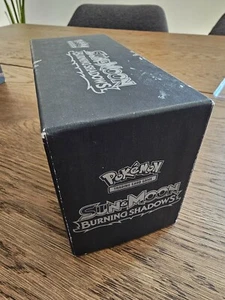 EMPTY FAT PACK BOX●500 CAPACITY●POKEMON SUN&MOON BURNING SHADOWS●GOOD CONDITION - Picture 1 of 4