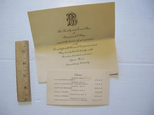1909 GRADUATION INVITATION. BEAUMONT COLLEGE HARRODSBURG, KENTUCKY - Picture 1 of 1