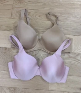 2 Stück Maidenform 7169 38B Lila & Ambrielle Beige 38B gefüttert UW BHs EUC - Bild 1 von 7