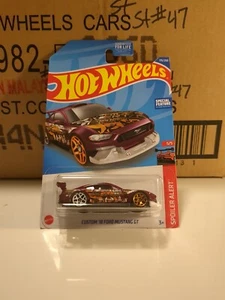 2022 CUSTOM '18 FORD MUSTANG GT #175 SPOILER ALERT 5/5 HOT WHEELS MATTEL 175/250 - Picture 1 of 4