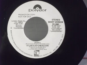 Atlanta Rhythm Section,Polydor,"SPOOKY", US,7" 45,1978 PROMO blues rock, Mint - Picture 1 of 2