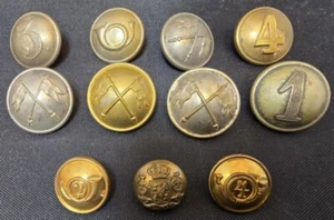 Antique MILITARY / ARMY UNIFORM BUTTONS of SPAIN ~ SPANISH-AMERICAN WAR ERA (11) - Picture 1 of 10