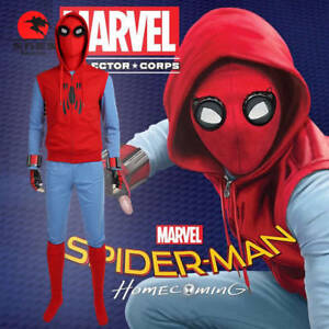 DFYM Spider Man Homecoming Peter Parker Spiderman Cosplay Costume Halloween