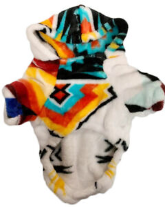 Native American Design Super Soft Dogs hoodies. Dog coat. Dogs clothes. Southwes