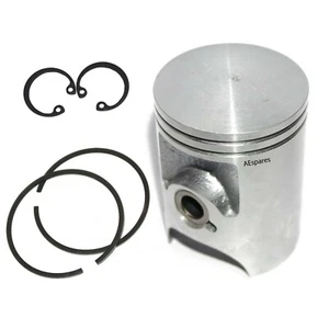Piston Rings Wrist Pin Clips Set For Yamaha RX 100 Standard Size - Foto 1 di 7