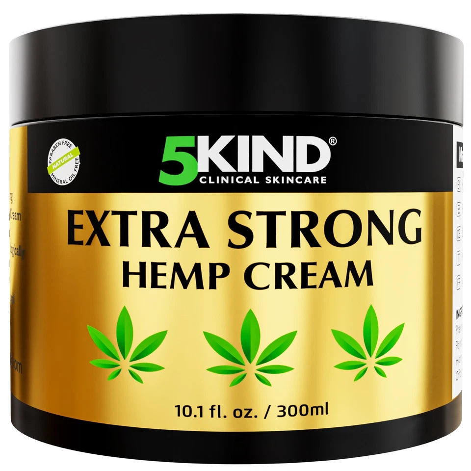 5Kind Hemp Cream Maximum Strength - Natural Relief Cream Rich in Hemp Oil - Image 1 of 1