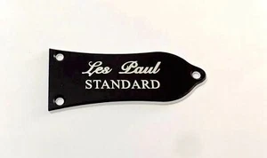 Black Truss Rod Cover LES PAUL STANDARD 2 ply for Epiphone Studio SG Guitar - Picture 1 of 4