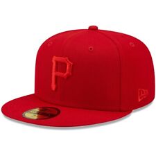 New Era MLB OnField 59Fifty Pittsburgh Pirates Color Pack Fitted Hat ~ Scarlet