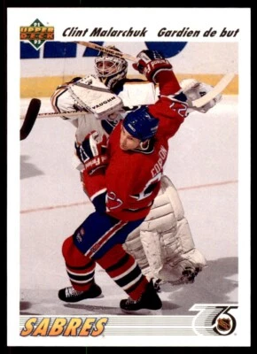 1991-92 Upper Deck French Clint Malarchuk . Buffalo Sabres #368 - Image 1 of 2