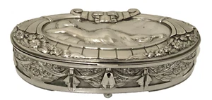Antique Art Deco Box Signed G. Vallon - Picture 1 of 7