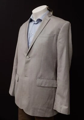 Perry Ellis Blazer Men's Size 42R Lt. Tan/Beige Sport Coat Jacket Lined 2 Button - Image 1 of 4