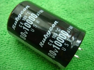 10pc Rubycon 80V 10000UF Snap In Electrolytic Capacitors (B15) - Picture 1 of 1
