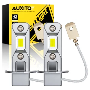 AUXITO H3 Fog Light Bulbs 6500K Xenon White LED Conversion kit New Version GF EB - Picture 1 of 10
