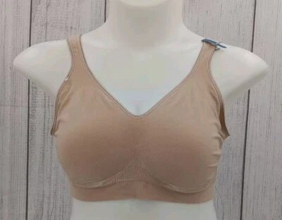 Sujetador deportivo Hanes Comfort beige talla XL AB10 Foto 1 de 4
