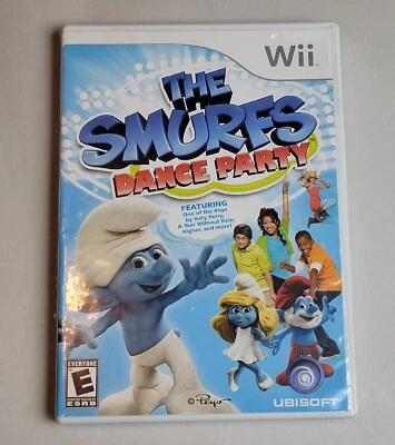 The Smurfs Dance Party Ubisoft Nintendo Wii 2011 Complete Video Game Active - Image 1 of 3
