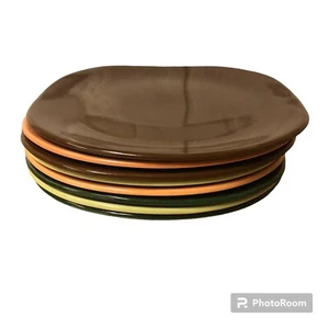 8 Salem Harmony House Main Street 5-1/4" Dessert Salad Plates Multicolored - Picture 1 of 9