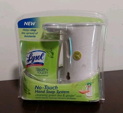 NOS Lysol No Touch Hand Soap Dispenser System Green Tea & Ginger Scent BRAND NEW - Image 1 of 4