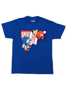 Sonic the Hedgebog Jungen blau kurzarm Speed Zone T-Shirt Tee Shirt M (8-10) - Bild 1 von 1