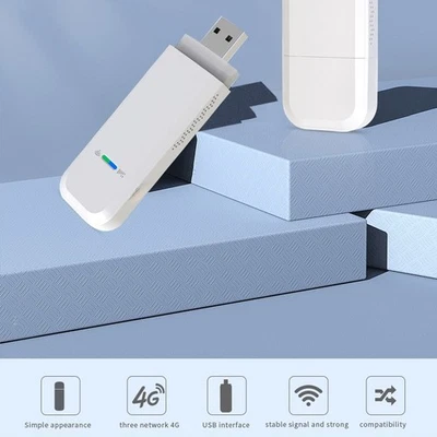 4G USB WIFI Dongle With SIM Card Slot Support 10 Devices Up To 150MBPS 4G LTE - Image 1 of 4