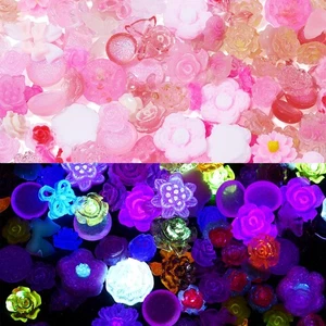1 Bolsa Mini Resina Flor Cabujones Espalda Plana Rosa Flor Uñas Dije Lindo Flor Sh - Imagen 1 de 7