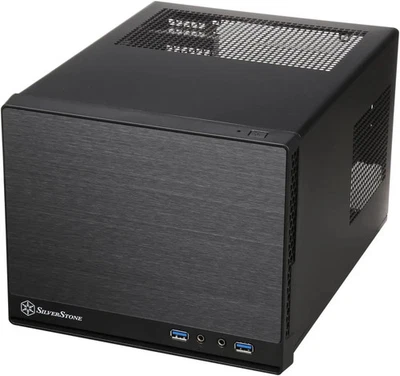 Silverstone SG13B-Q Mini-DTX, Mini-ITX Small Form Factor Computer Case - Image 1 of 3