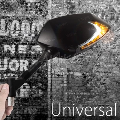 KiWAV 2tone LED rétroviseurs ambre + blanc 10mm forYamaha XT 125 225 250 350 500 - Photo 1/4