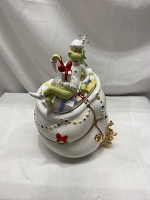 Lenox 894169 Merry Grinchmas Cookie Jar - Image 1 of 4